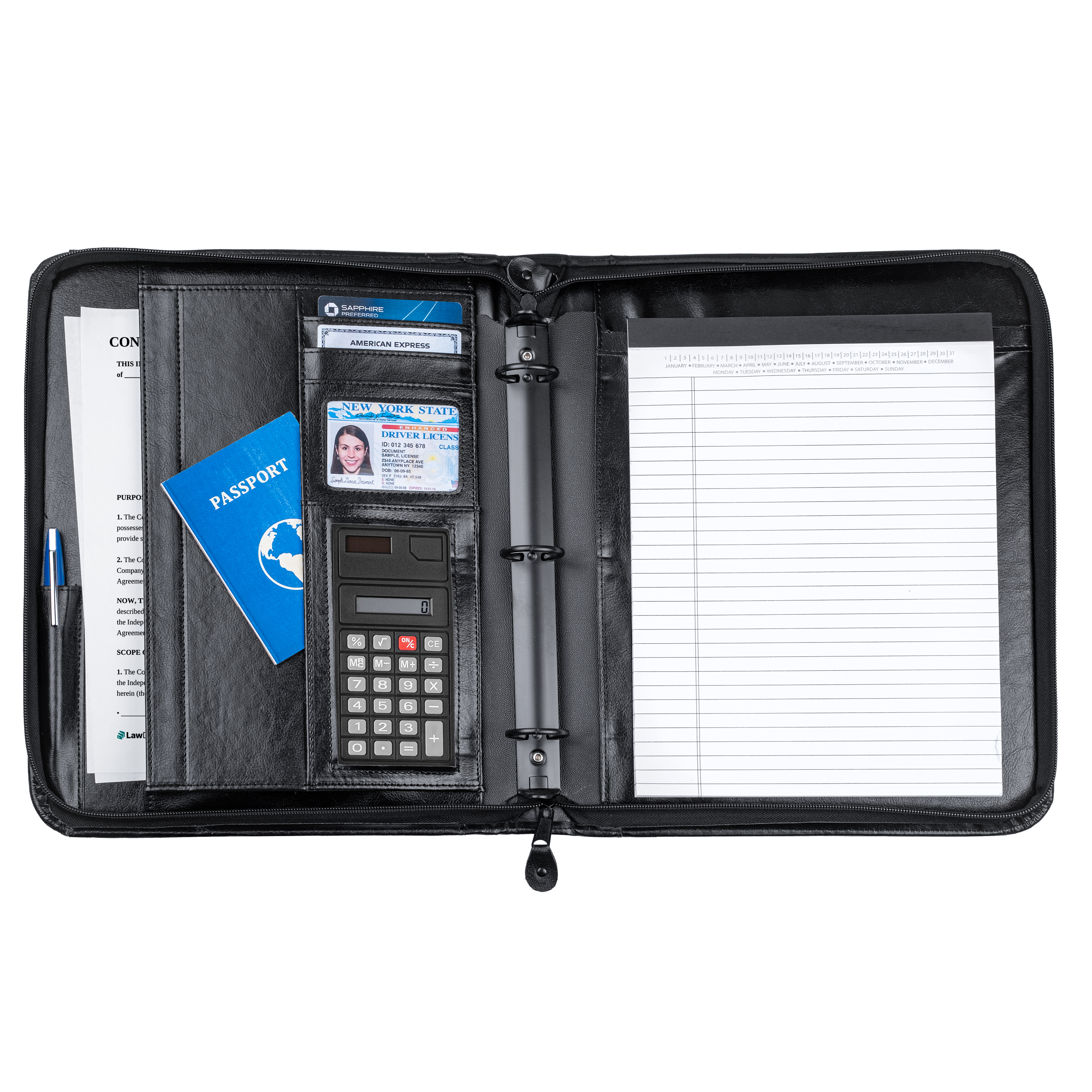 Messenger 3-Ring Shoulder Strap Portfolio 5