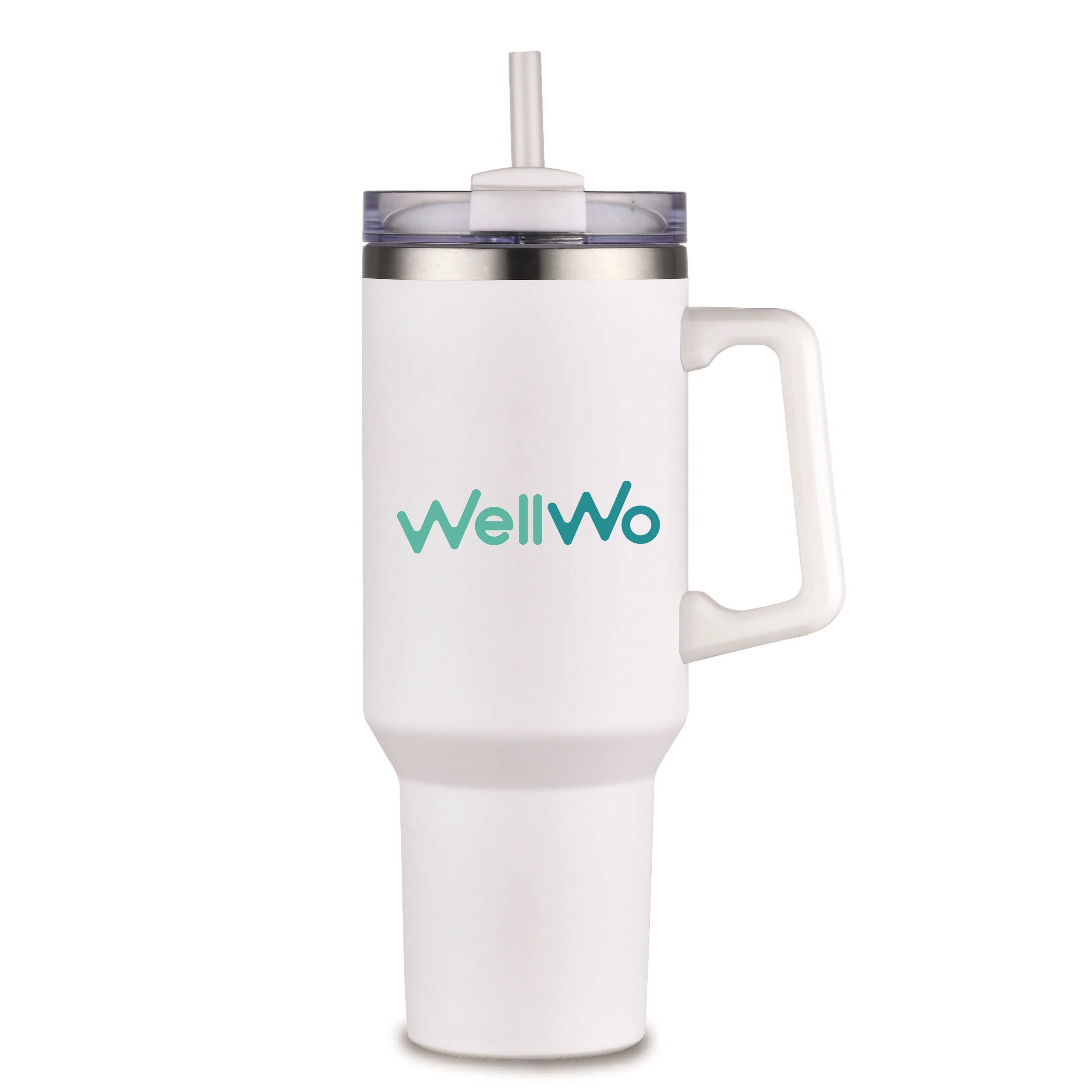 THE HIDRATOR - 40 oz. S/S TRAVEL MUG WITH HANDLE AND STRAW 1