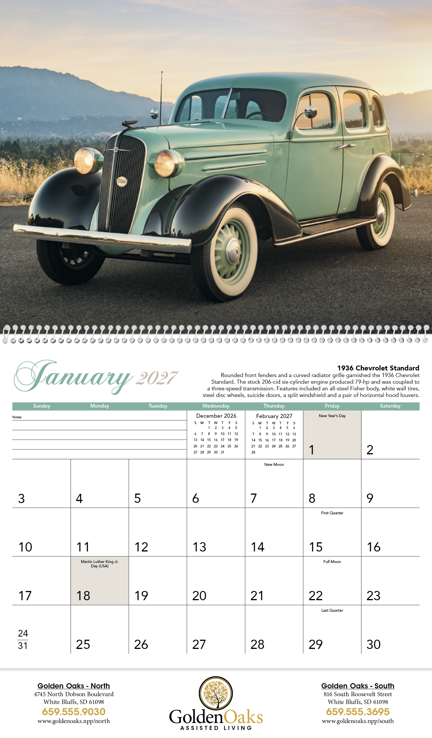 Triumph® Calendars Antique Cars Calendar 28