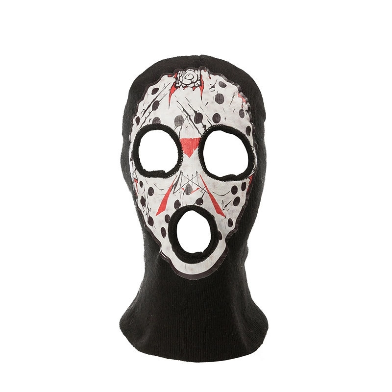 Halloween skull knit cosplay balaclava mask 2