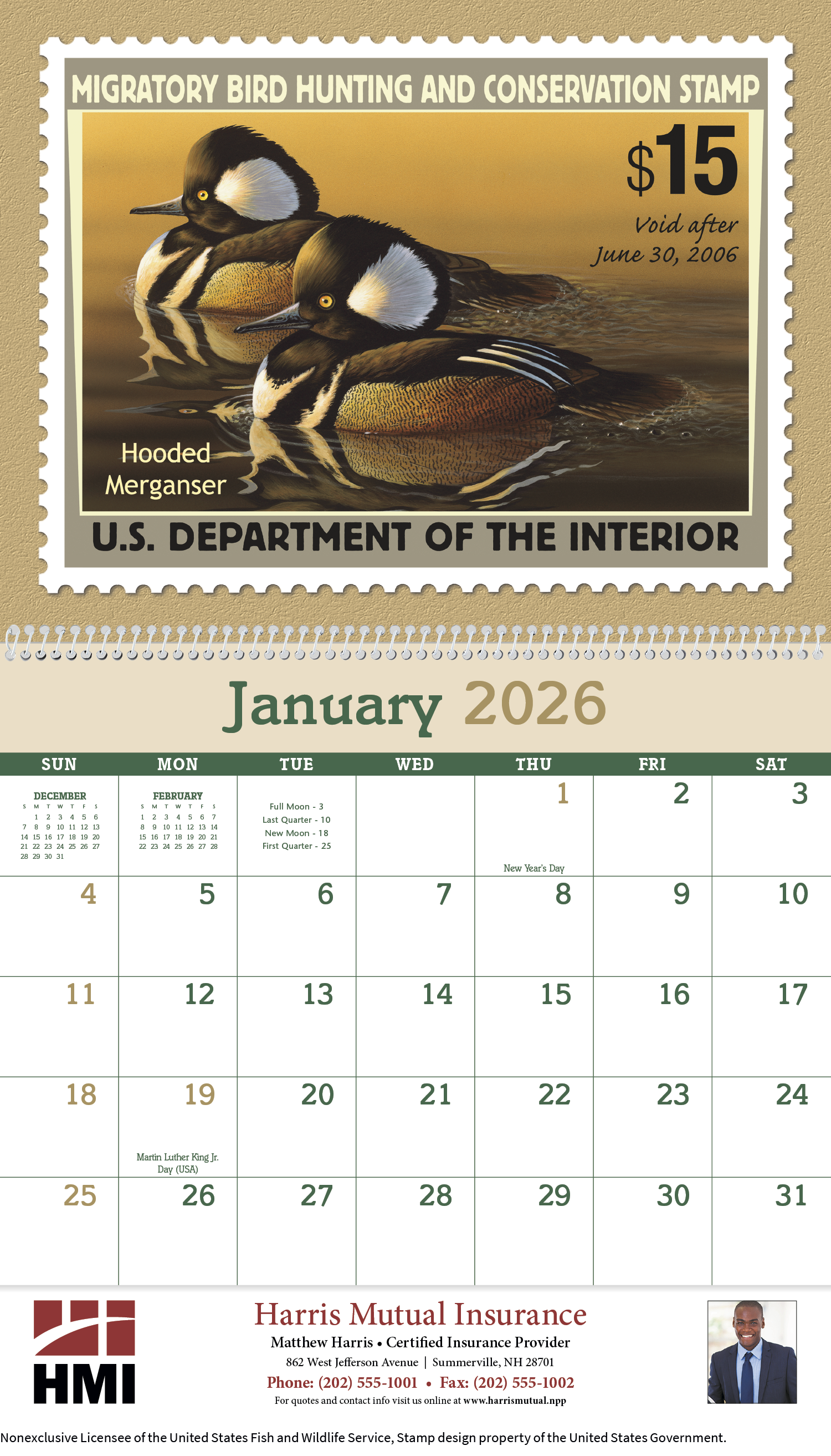 Triumph® Calendars Duck Stamps Calendar 1