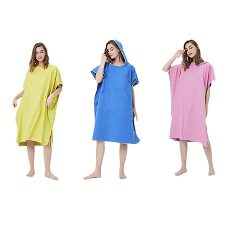 Microfiber Hooded Beach Robe 3