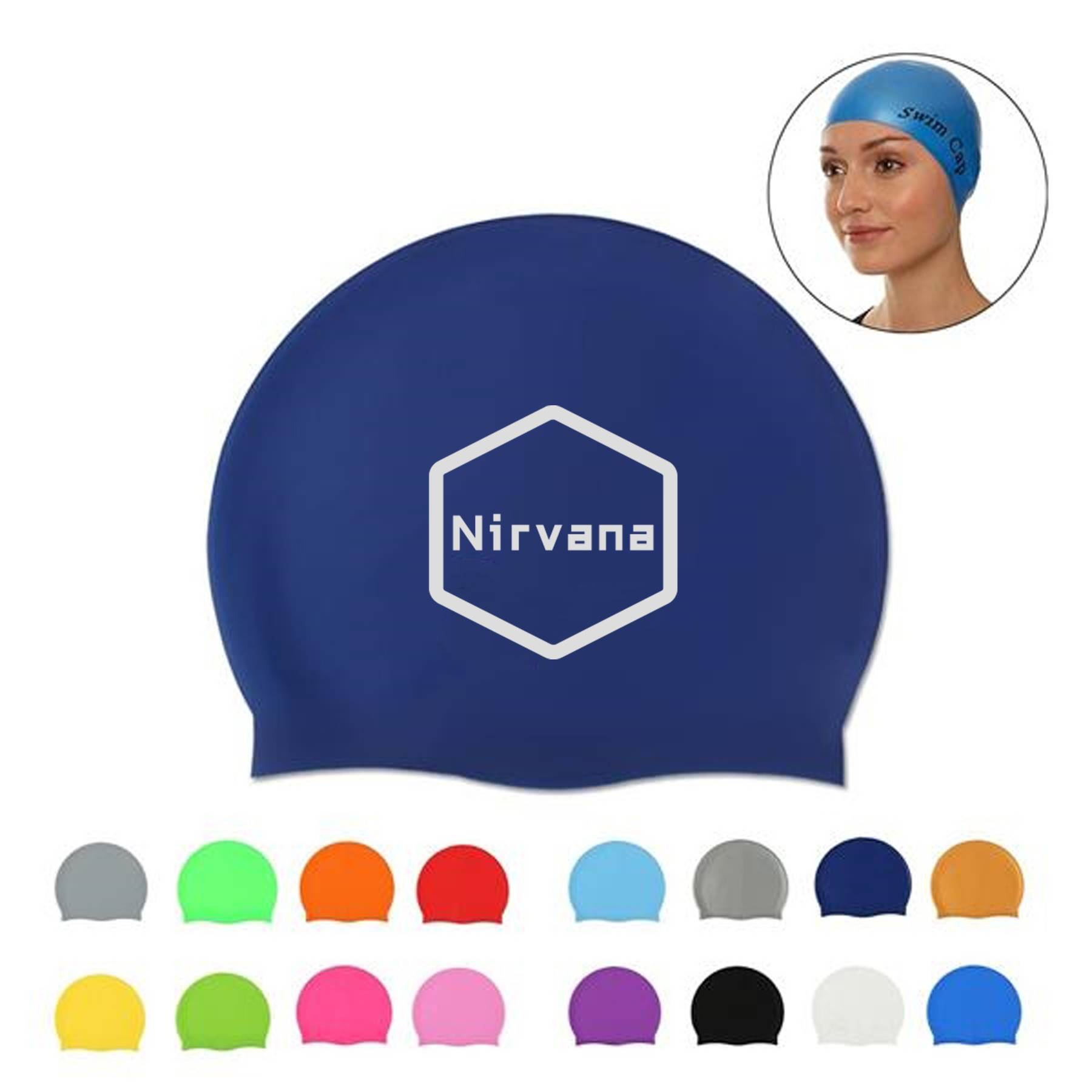 Latex Silicone Swim Cap 2
