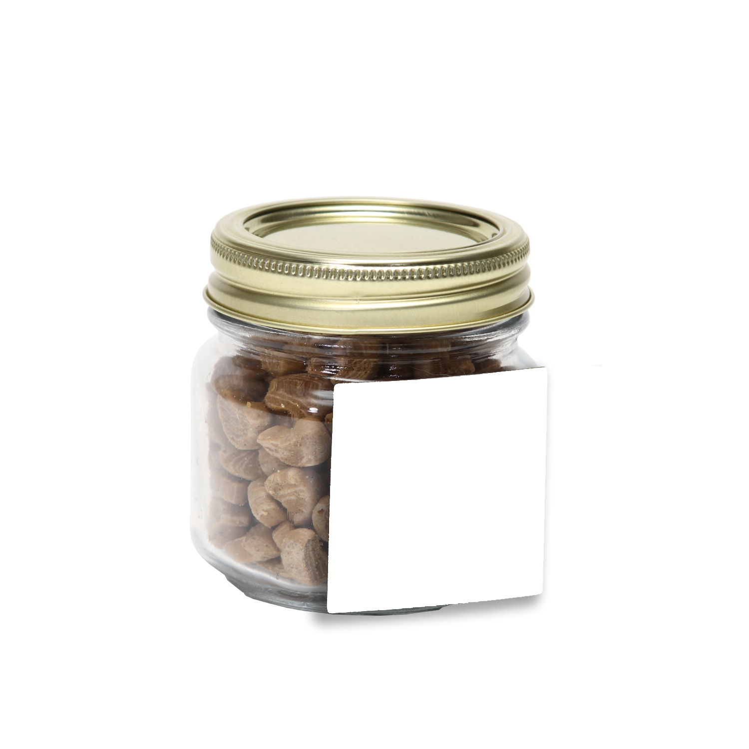 Half Pint Jar with Square Magnet Pet Fill 5