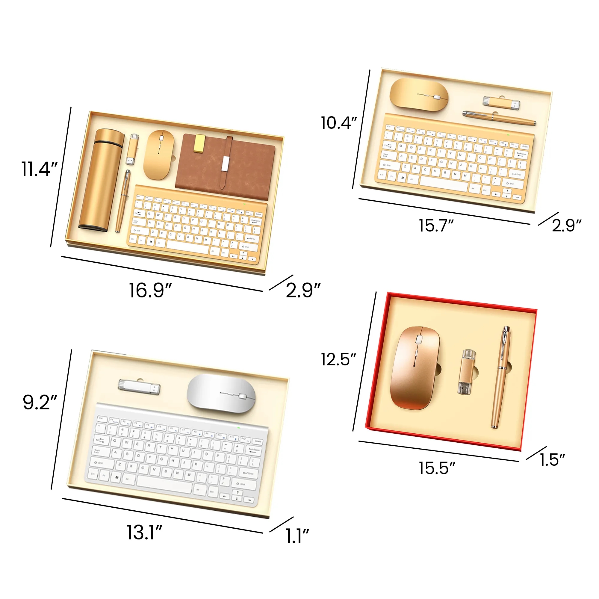 COrporate Gift Set with Keyboard 11.4"x16.9"x2.9" 4