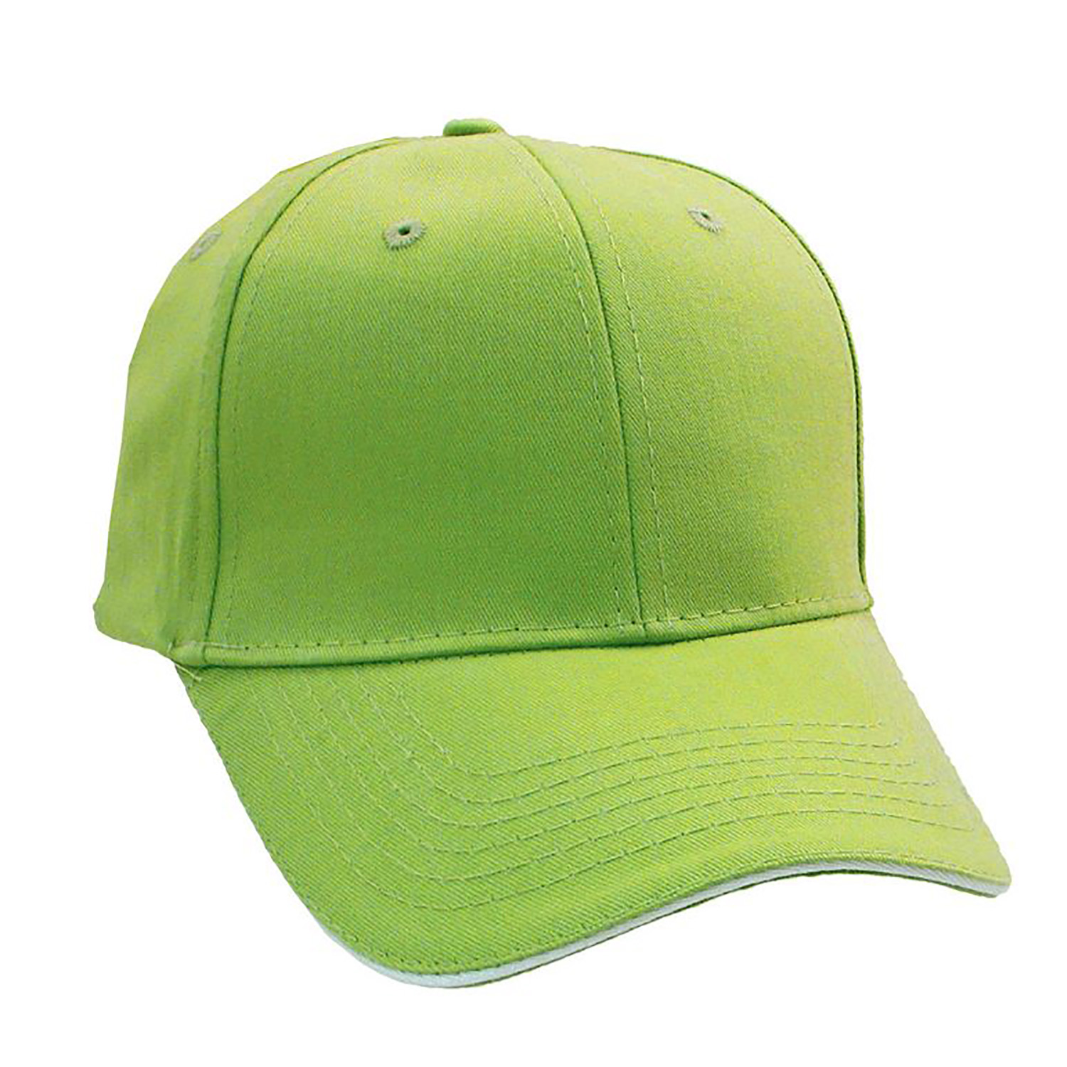 Brushed Cotton Twill Cap w/Sandwich Bill 13