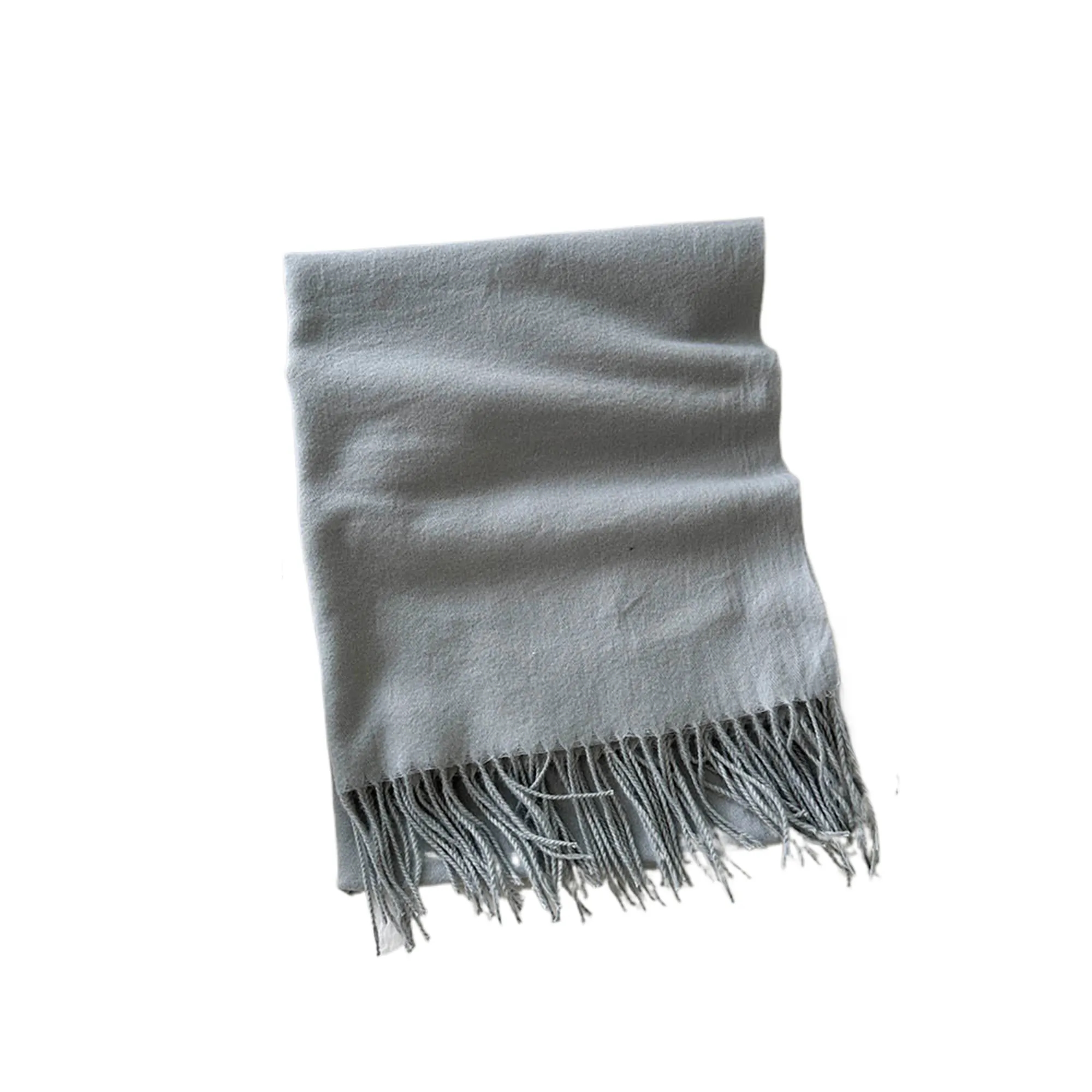 MOQ50 Winter Solid Brushed Scarf Faux Cashmere Wrap 19
