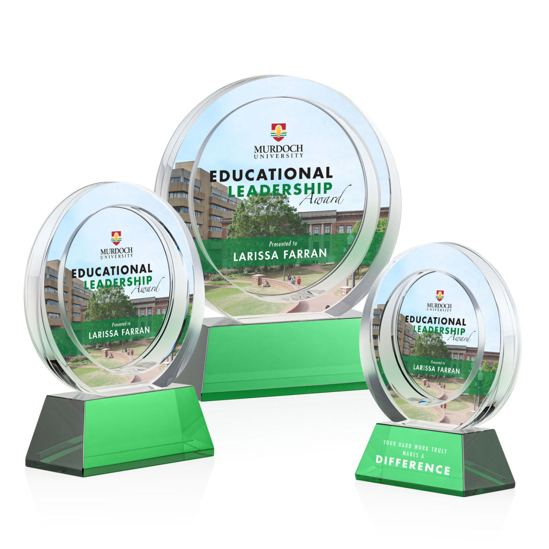 Templeton VividPrint™ Award on Base - Green