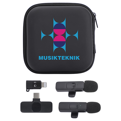 Center Stage Portable Wireless Lavalier Microphone - Set of 2 9