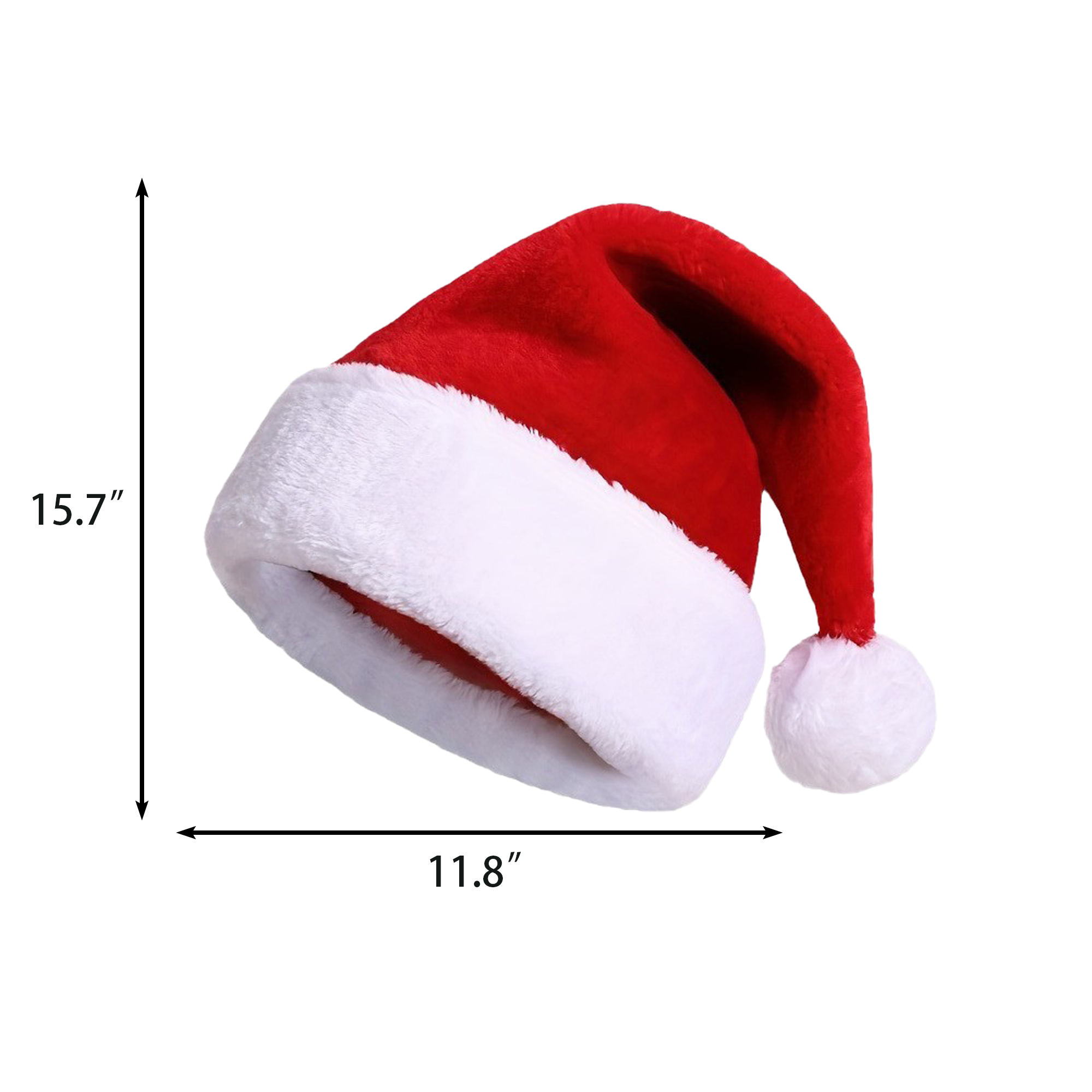 Thickened Cuffed Christmas Hat 2