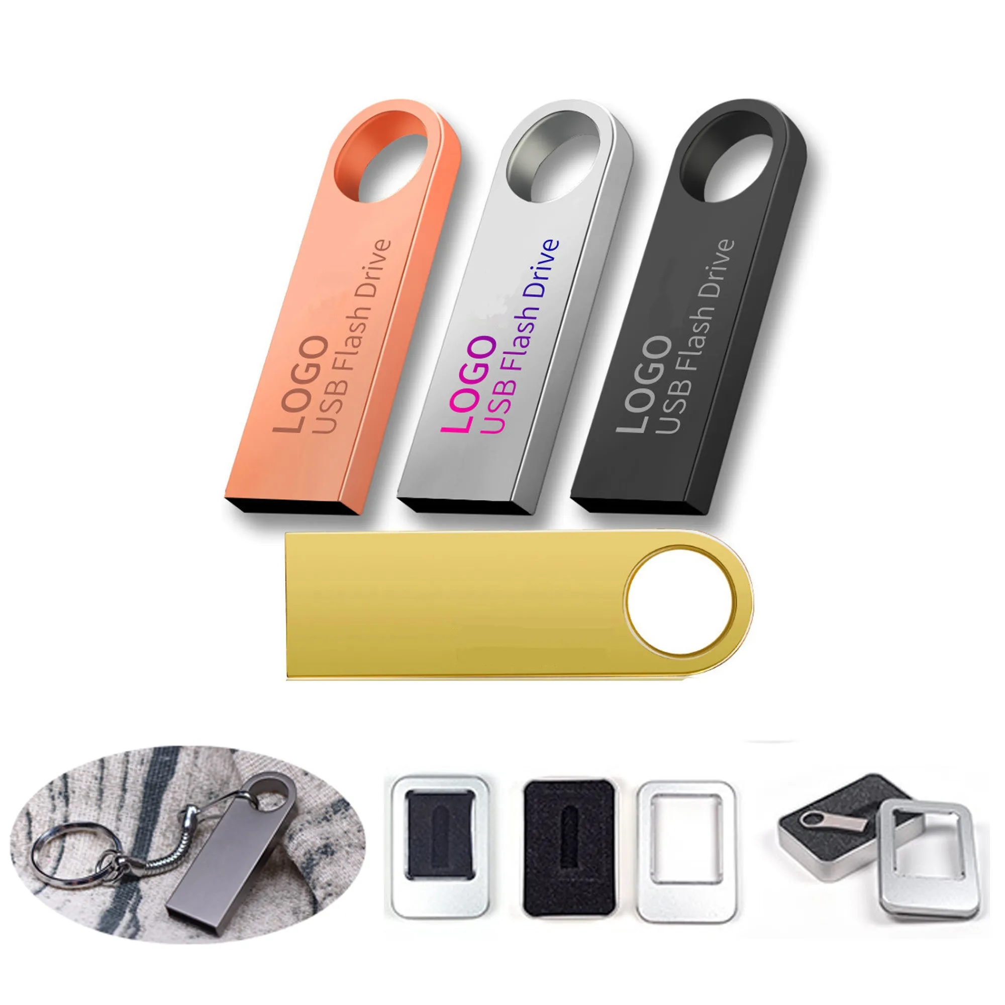 64GB USB Flash Drive Keychain Design