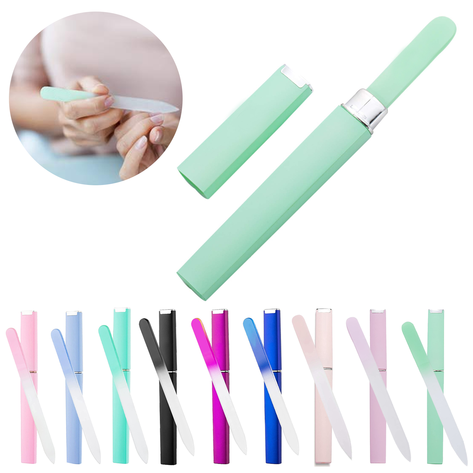 Glass Nail File with Case 1