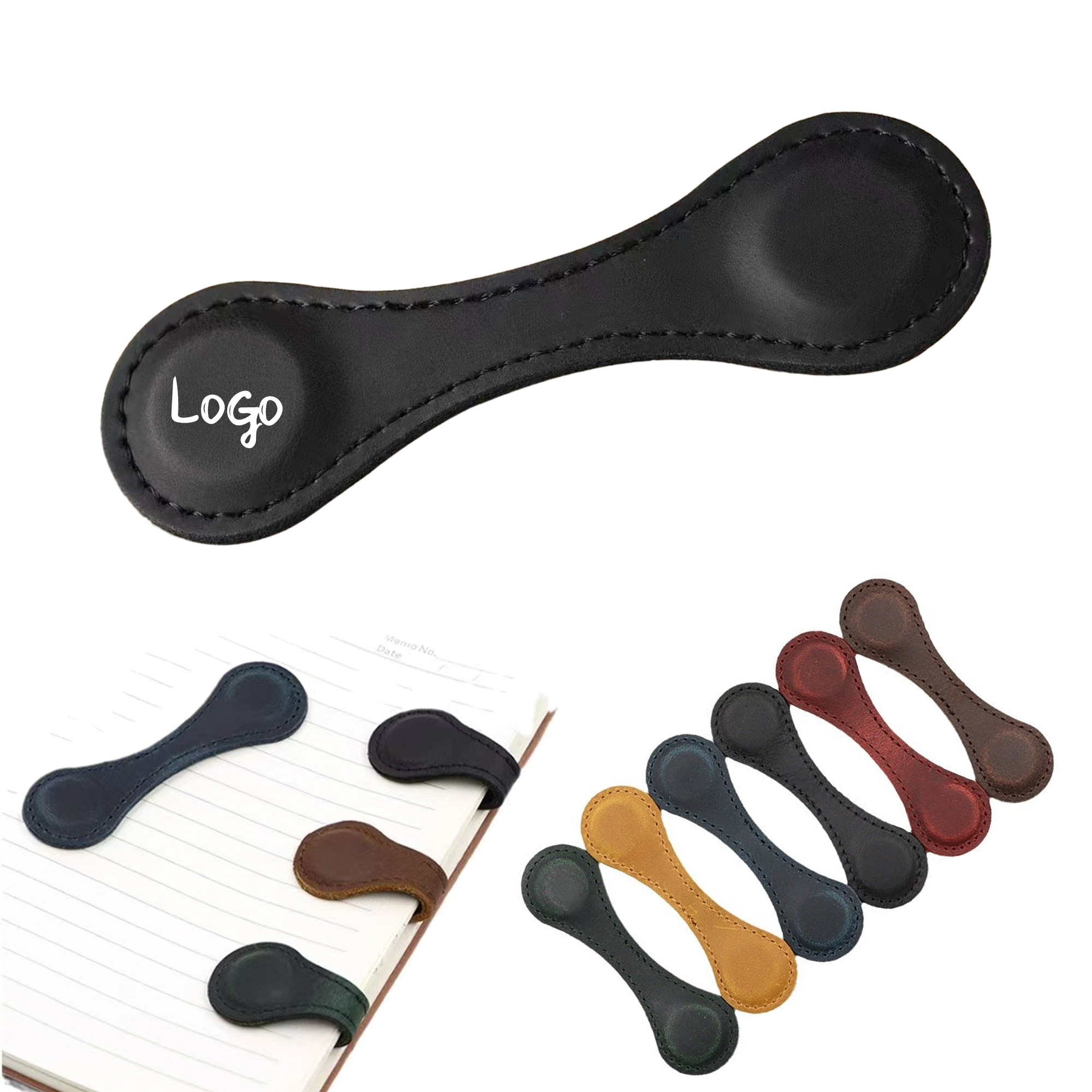 PU Leather Magnetic Bookmark 2