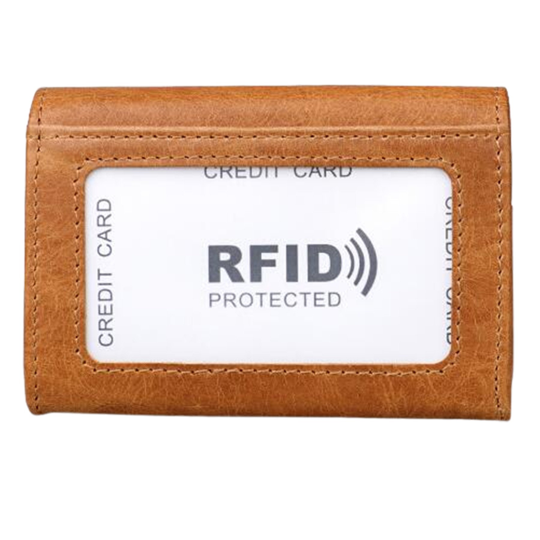 Leather Credit Card Holder W/ 5 Slots 3