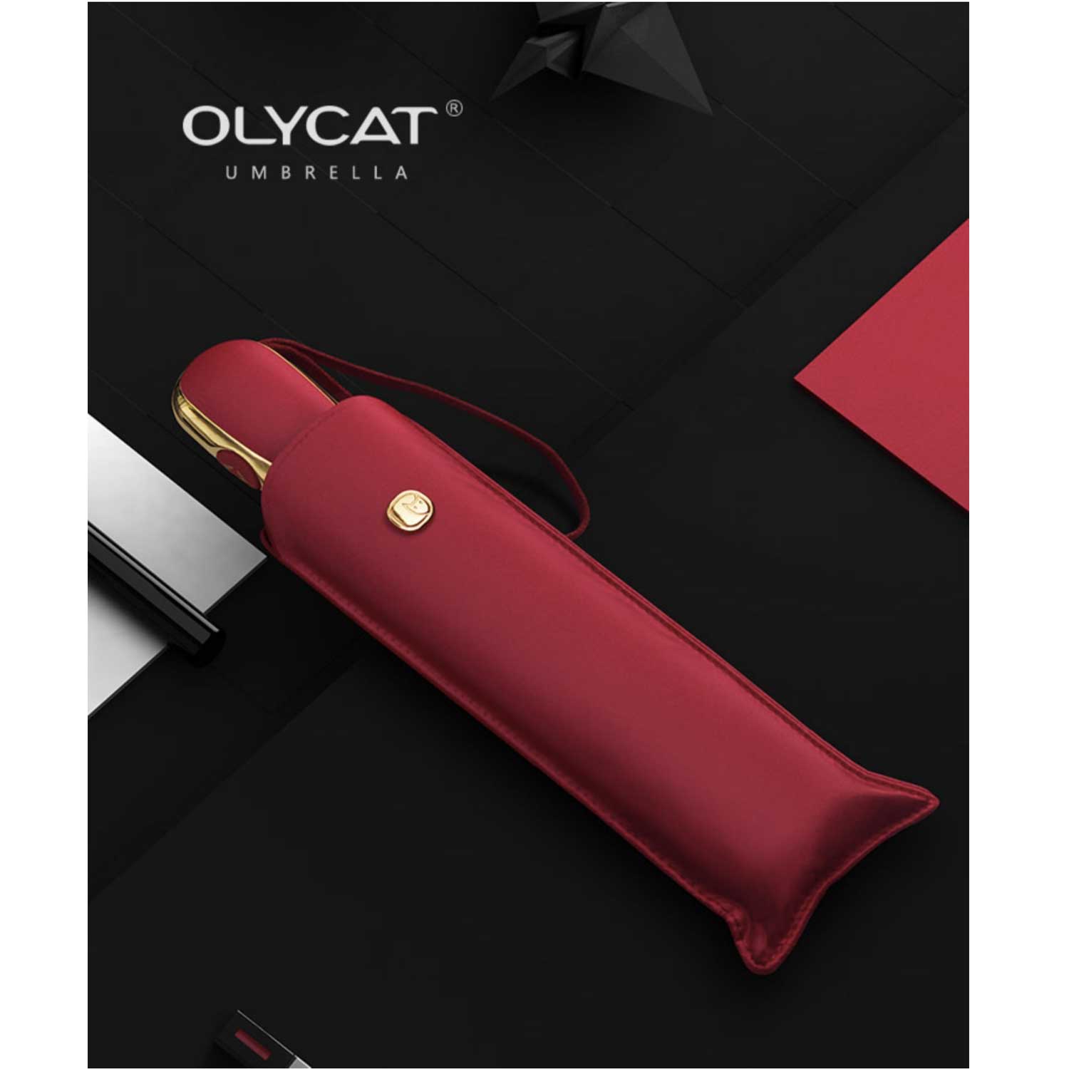 Auto Open Compact UV Protection Sun & Rain Umbrella 16