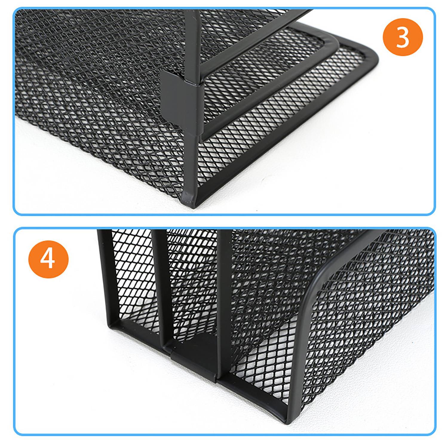 Office Metal Desk File Organizer Rack 4