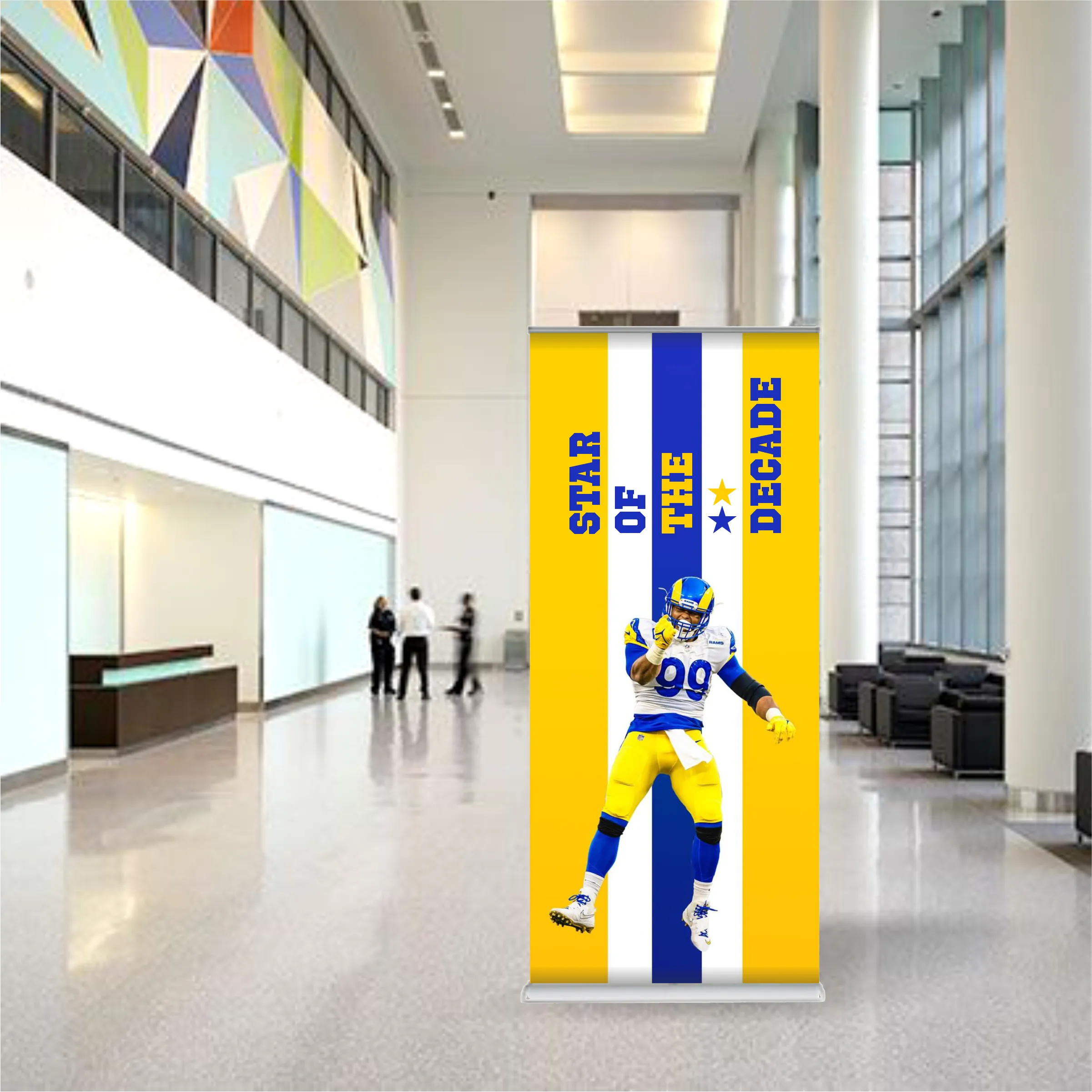 33.25"x78" Deluxe Double-Sided Retractable Banner Kit 7
