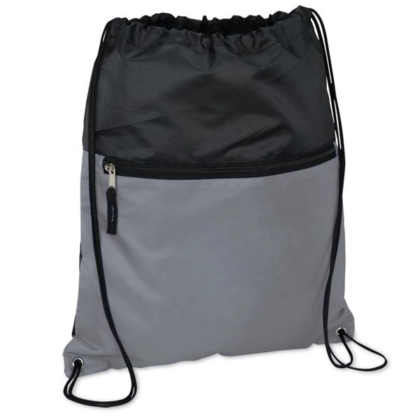 Front Zipper Pocket Drawstring Sportpack 3