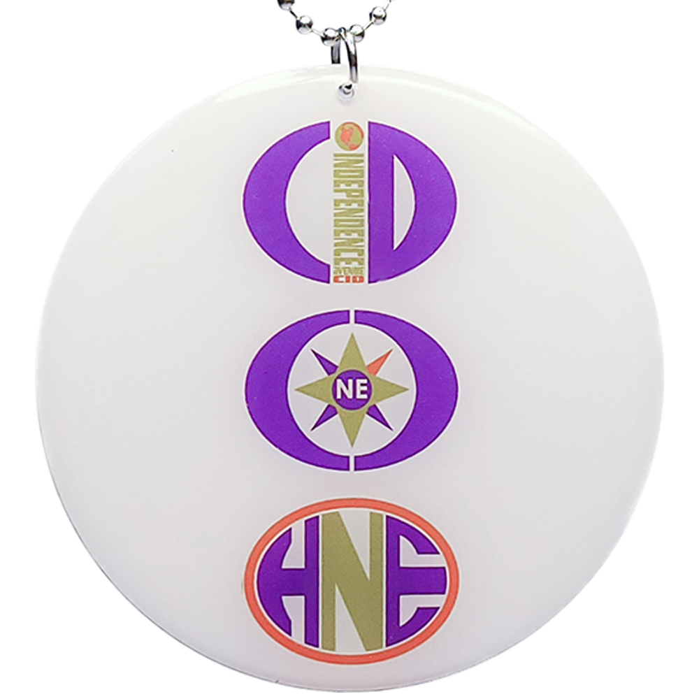 Ball Chain Necklace with Custom Pendant / Charm from 8.1 - 9 Sq. In.