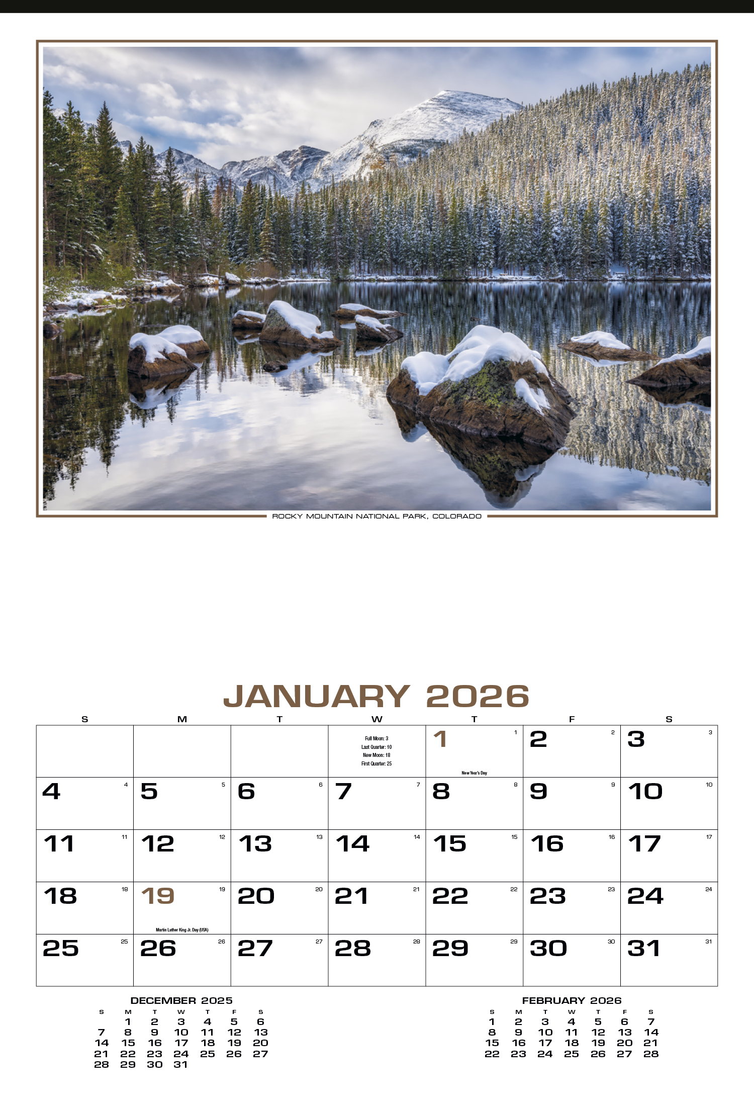 HotLine® Products Our Beautiful America® Executive Calendar 11