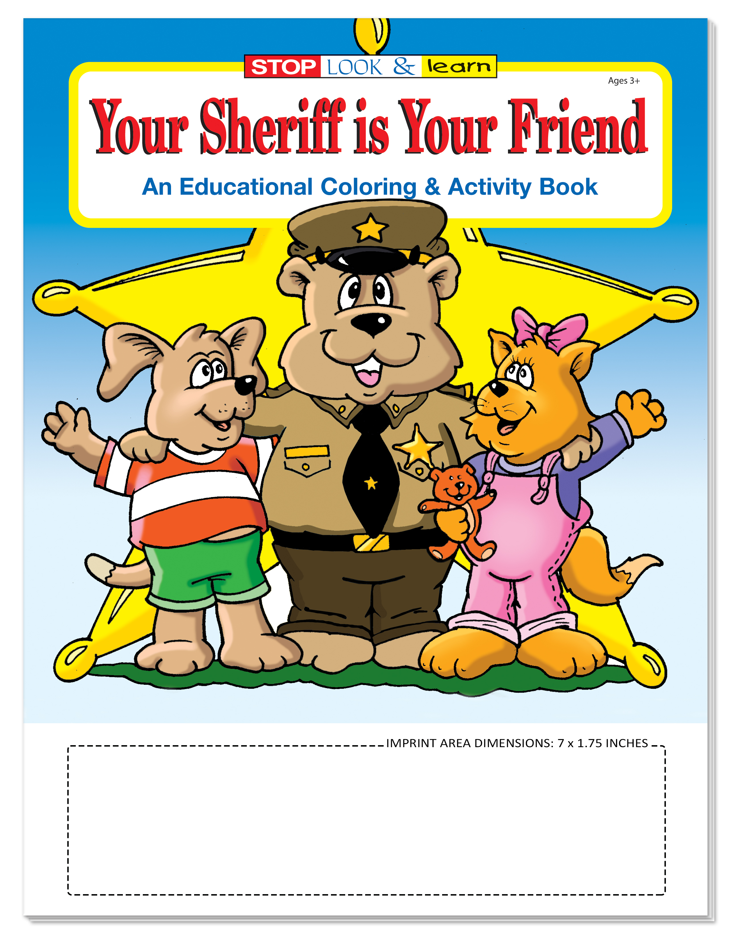 COLORING SET - Your Sheriff is Your Friend Coloring Book Fun Pack 7