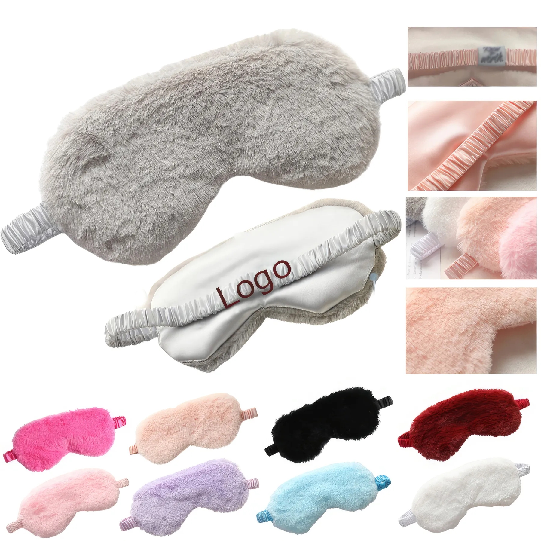 Rabbit Hair Blackout Sleep Mask 2