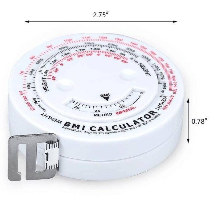 Retractable Plastic BMI Health Tape Measure 7