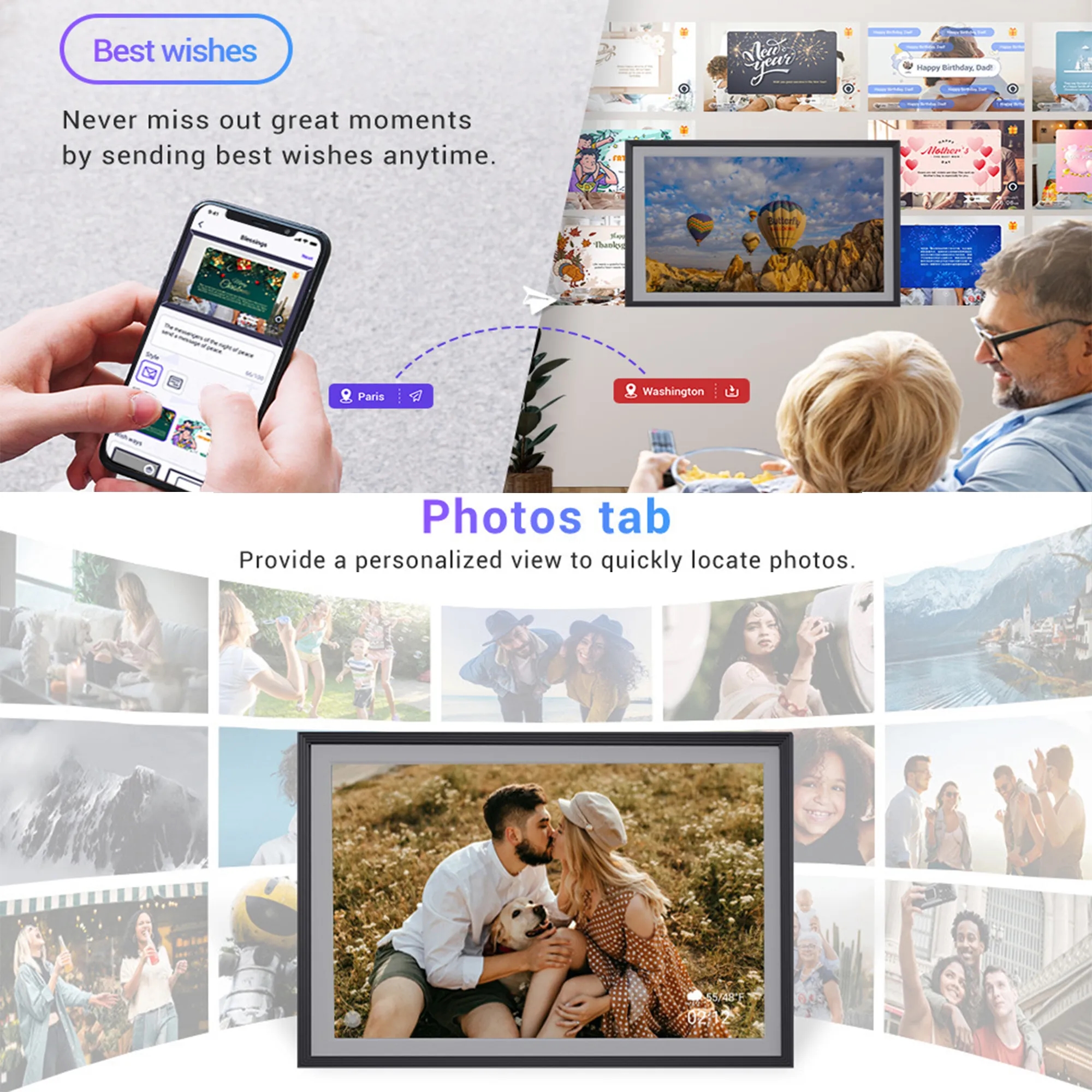 10.1-Inch Digital Photo Frame 32G 5