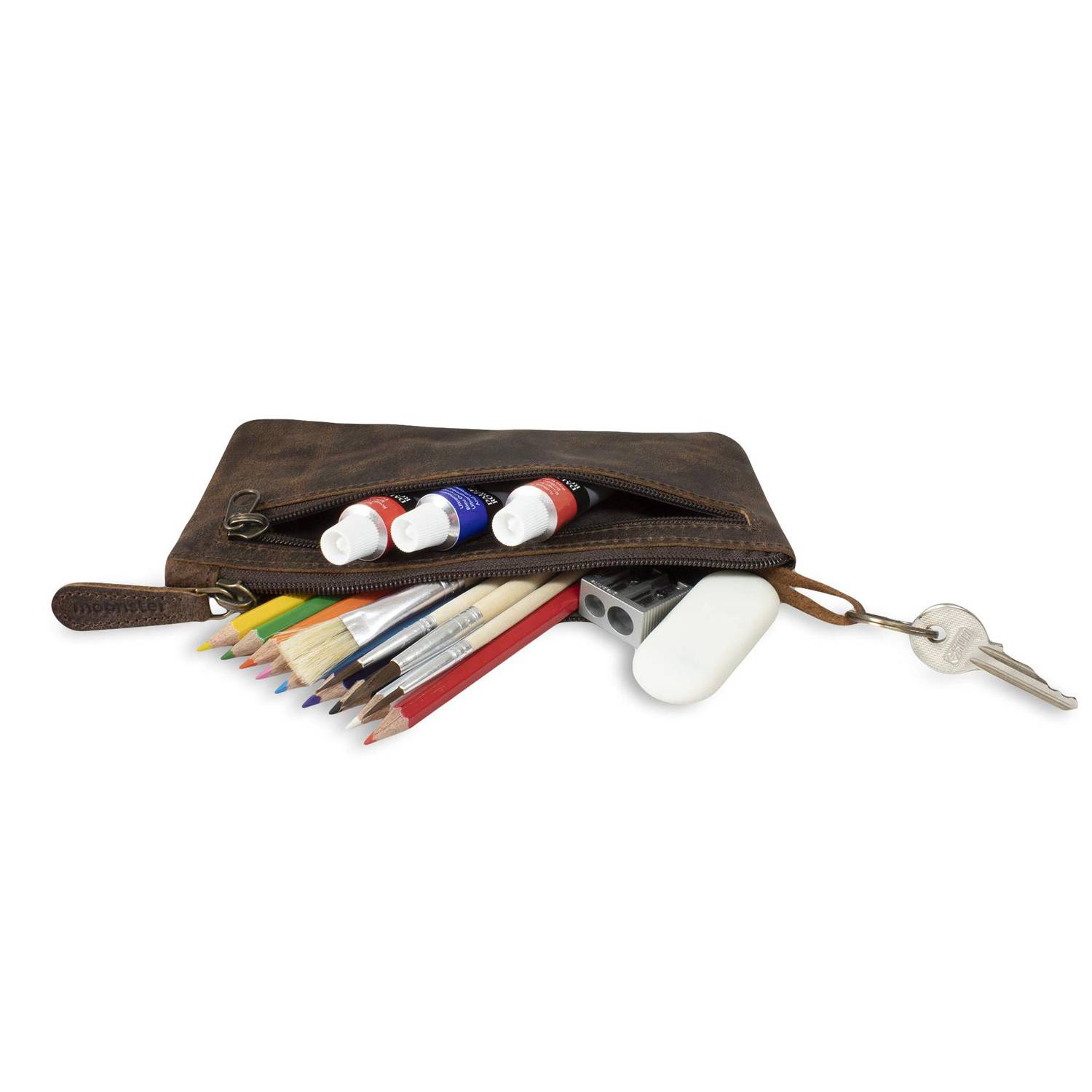 Leather Pencil Case Pouch 3