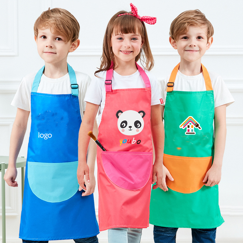 Waterproof High Quality Child Apron w/o Sleeves 3