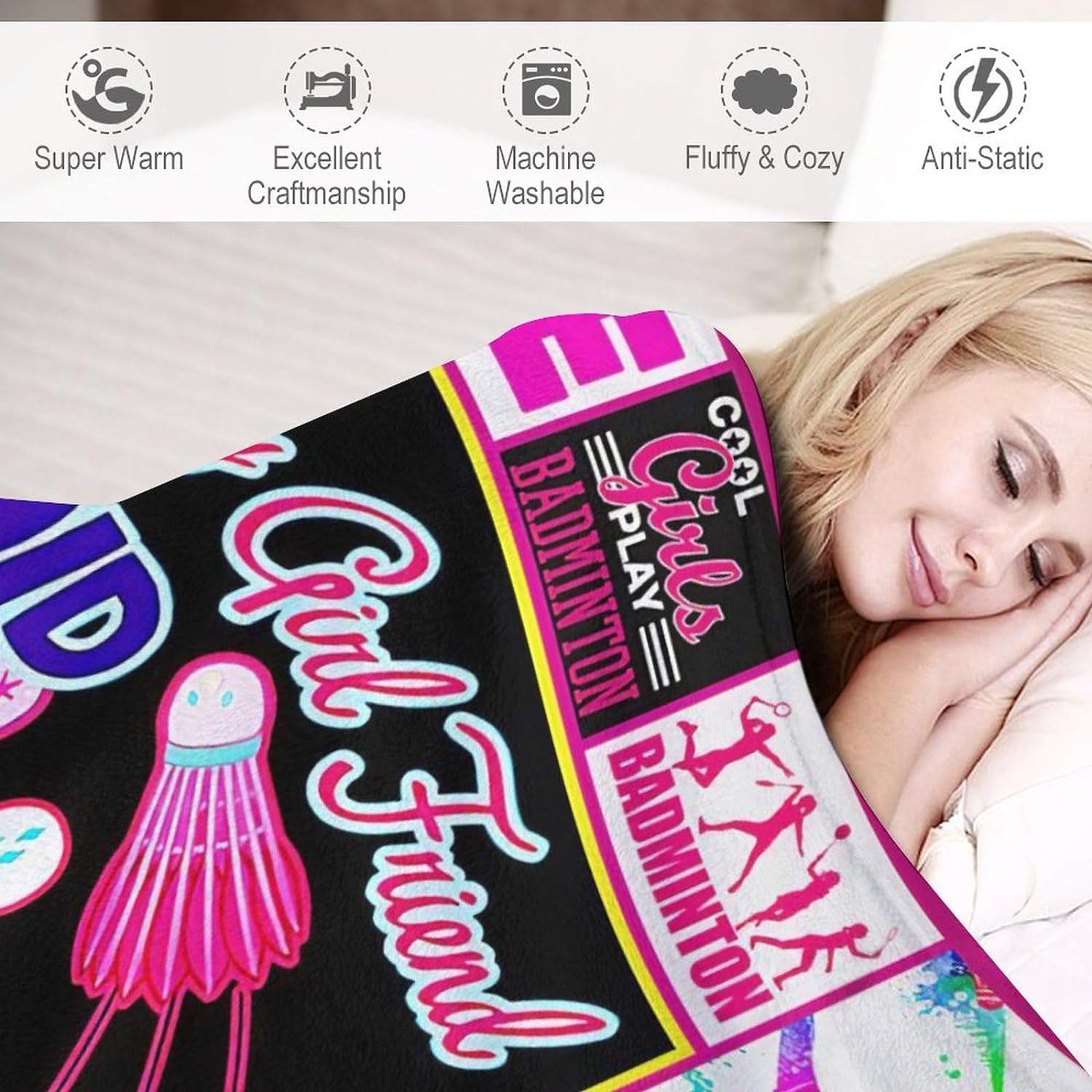 60" x 80" Brushed Polar Fleece Sublimation Blanket 300 GSM 16