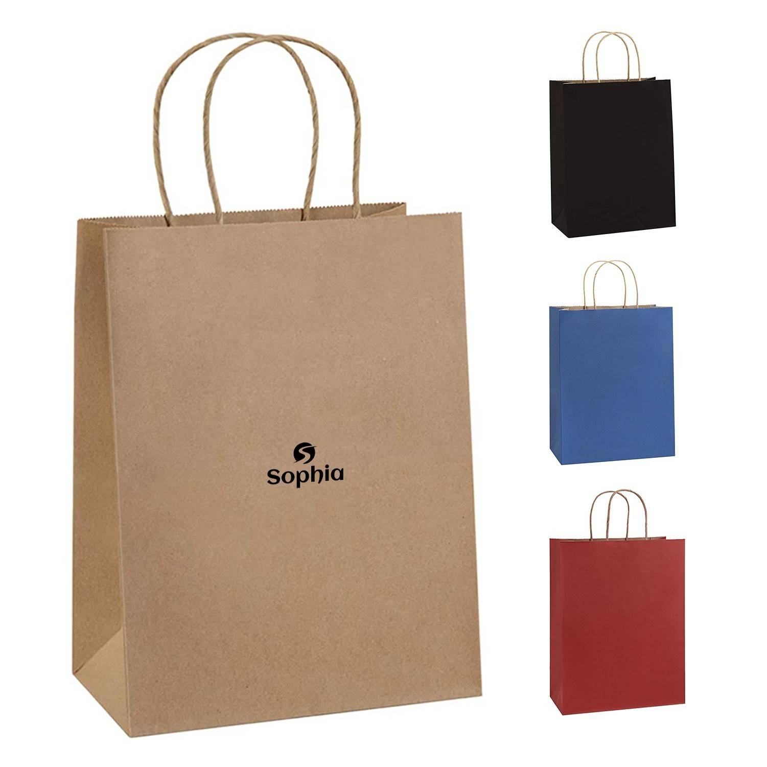Kraft Paper Brown Shopping Bag with Handle 2