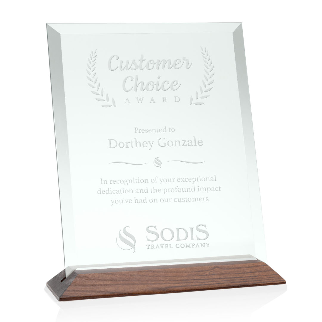 Embassy Award - Jade/Walnut (Vert)