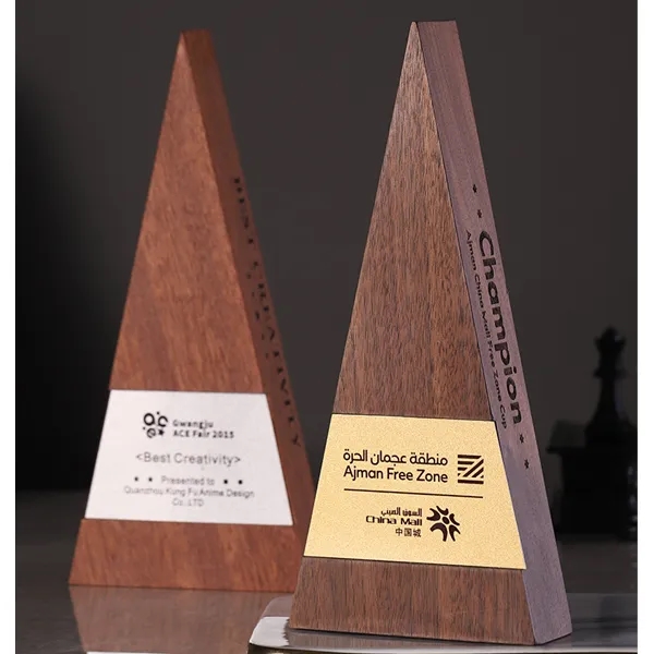 Wooden Triangle Trophy 8