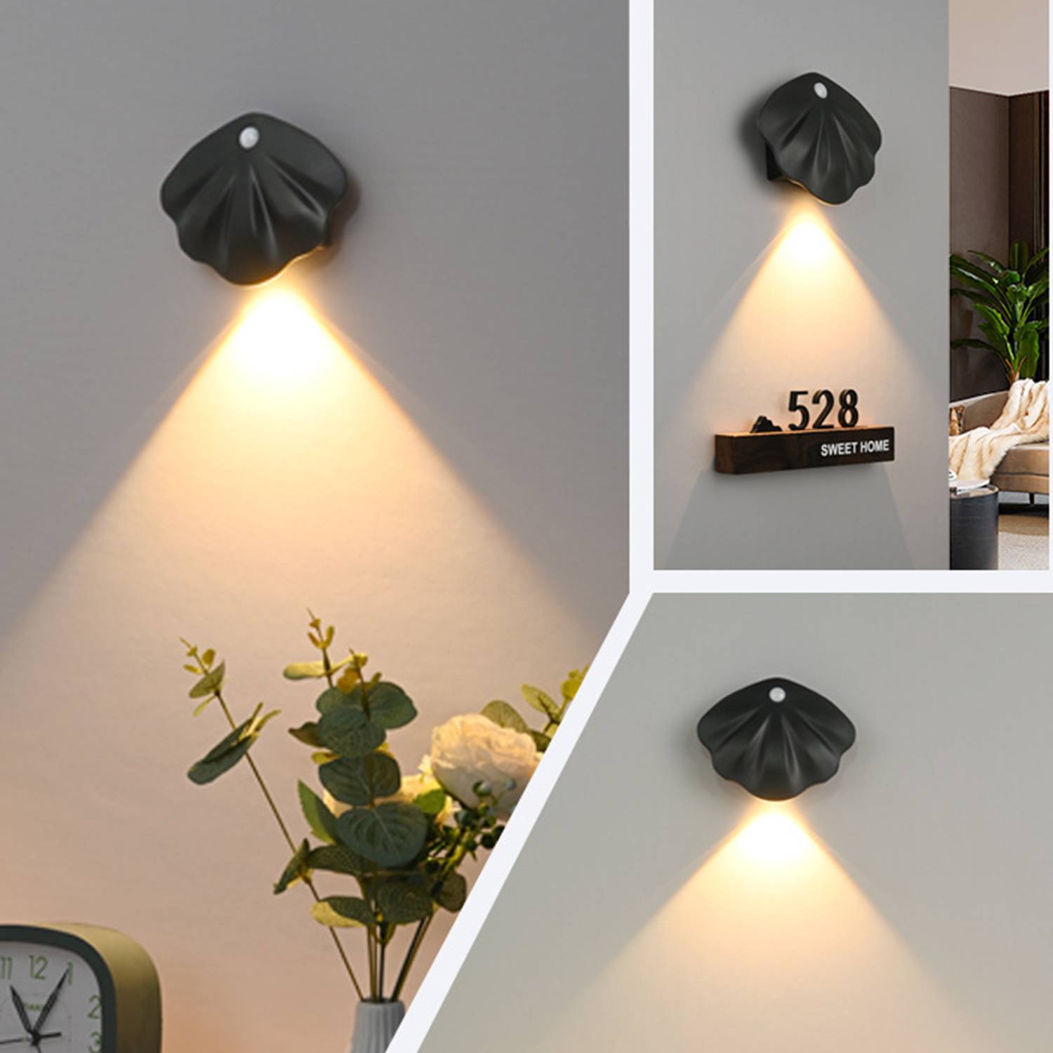 Magnetic Intelligent LED Wall Light Sconce Body Sensor 2