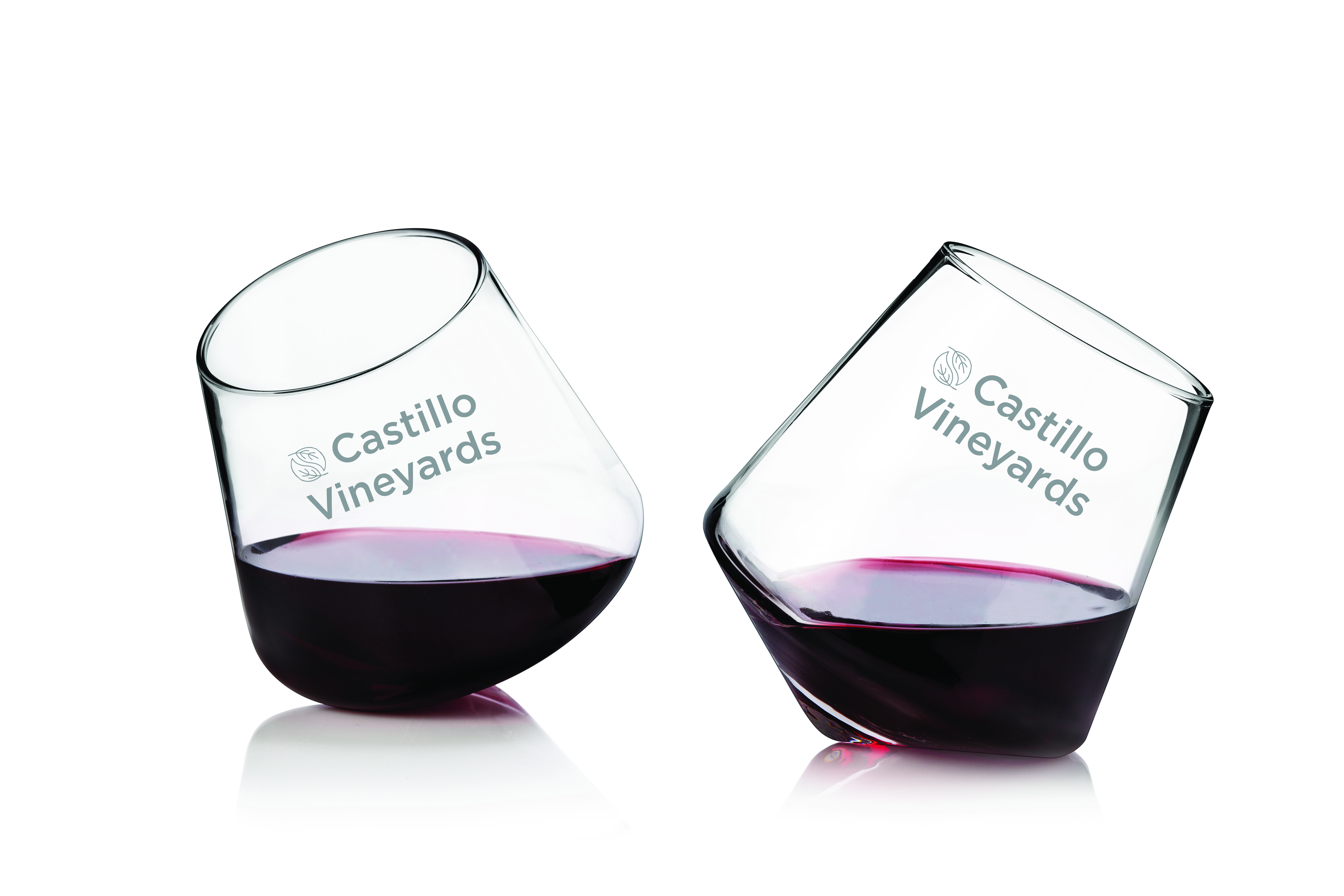 Viski® Rolling Crystal Wine Glass, set of 2 7
