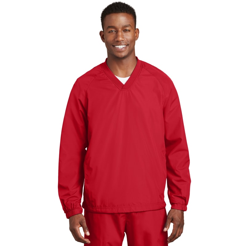 Sport-Tek Sport-Tek V-Neck Raglan Wind Shirt 12