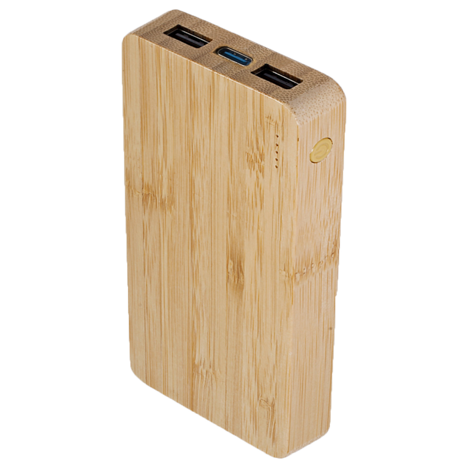 10,000 mAh Bamboo Wireless Charging Power Bank 2
