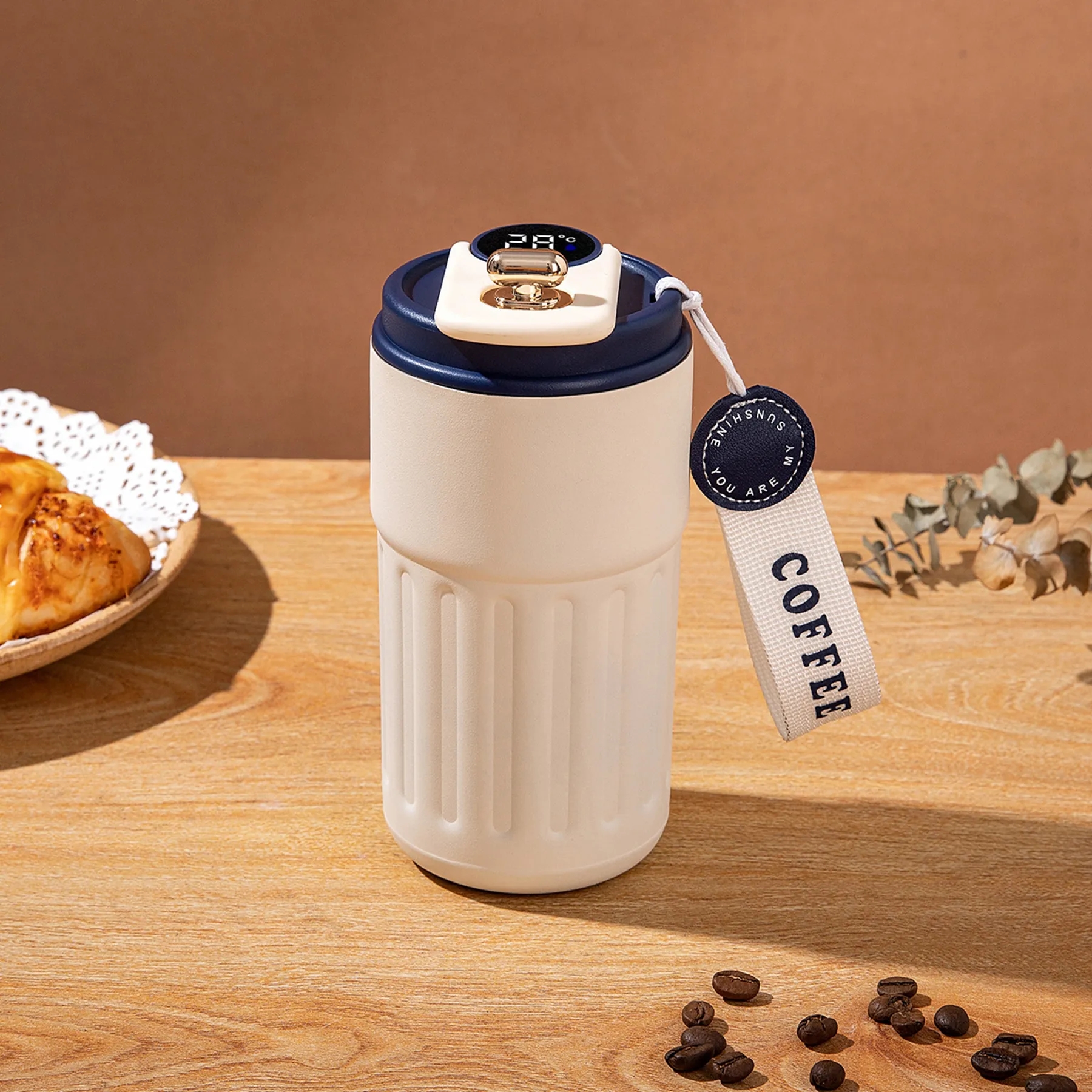 15 Oz. Smart Temperature Display Coffee Mug with Rope 2