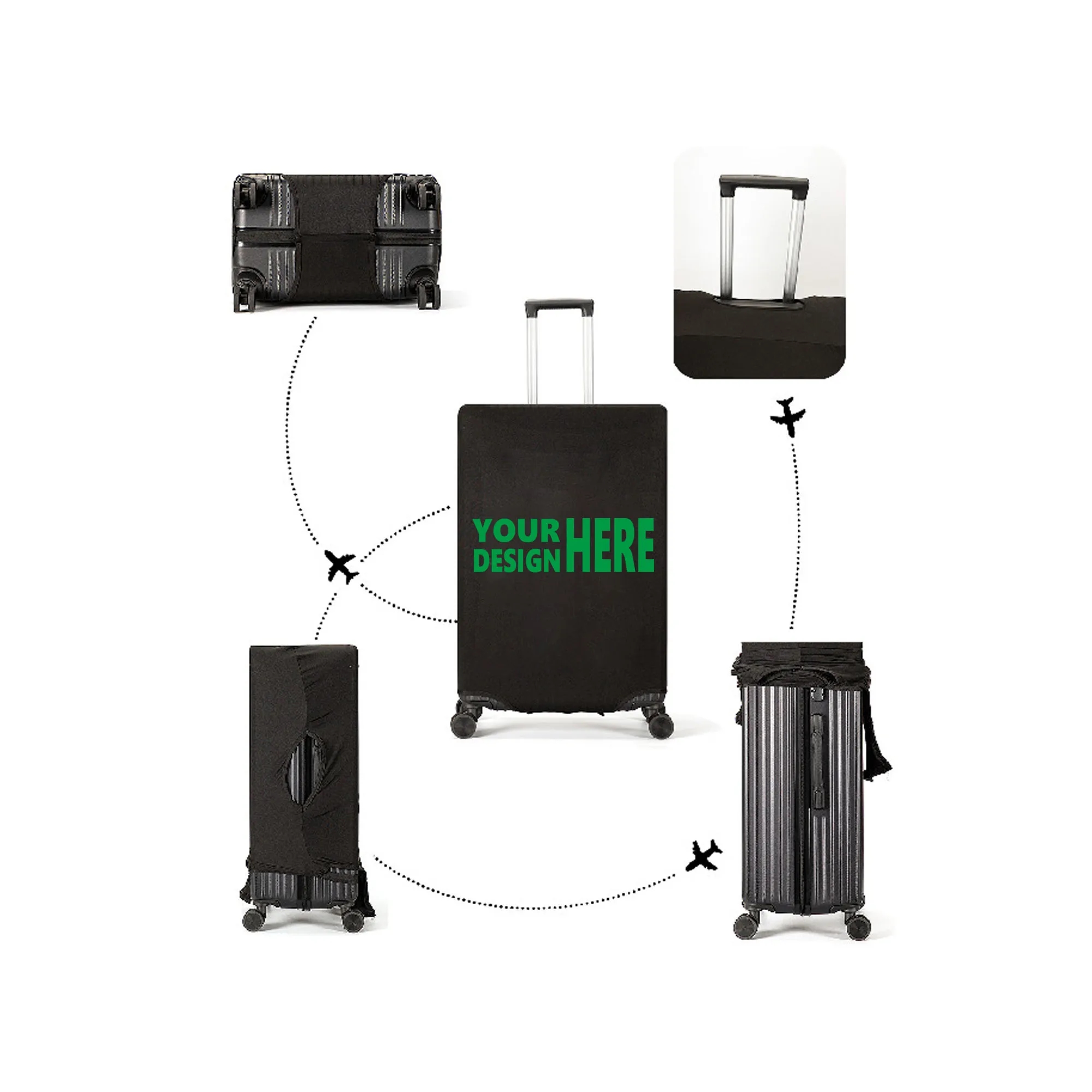Full Color Luggage Stretch Protector Fits 22-24 Inch Lugga 3