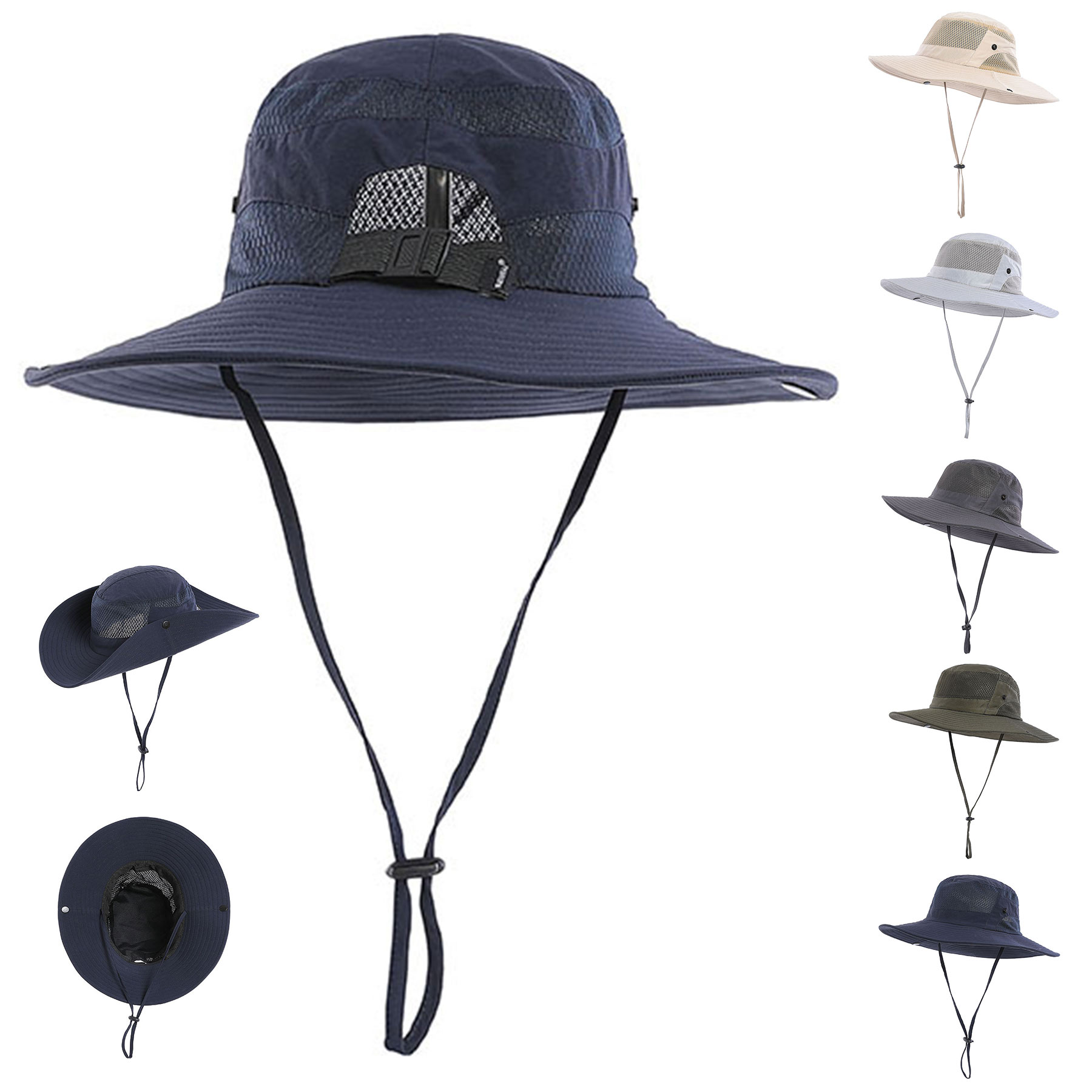 UV Protection Wide Brim Bucket Hat 1