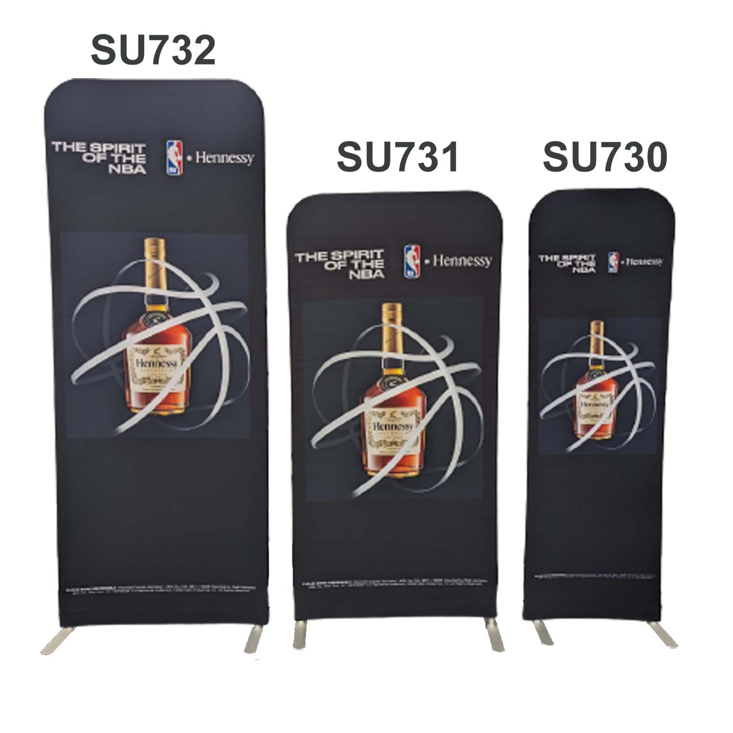 48Hr Quick Ship -3'W x 96"H EuroFit Tension Fabric Banner Display Kit, Graphics Double Sided 28