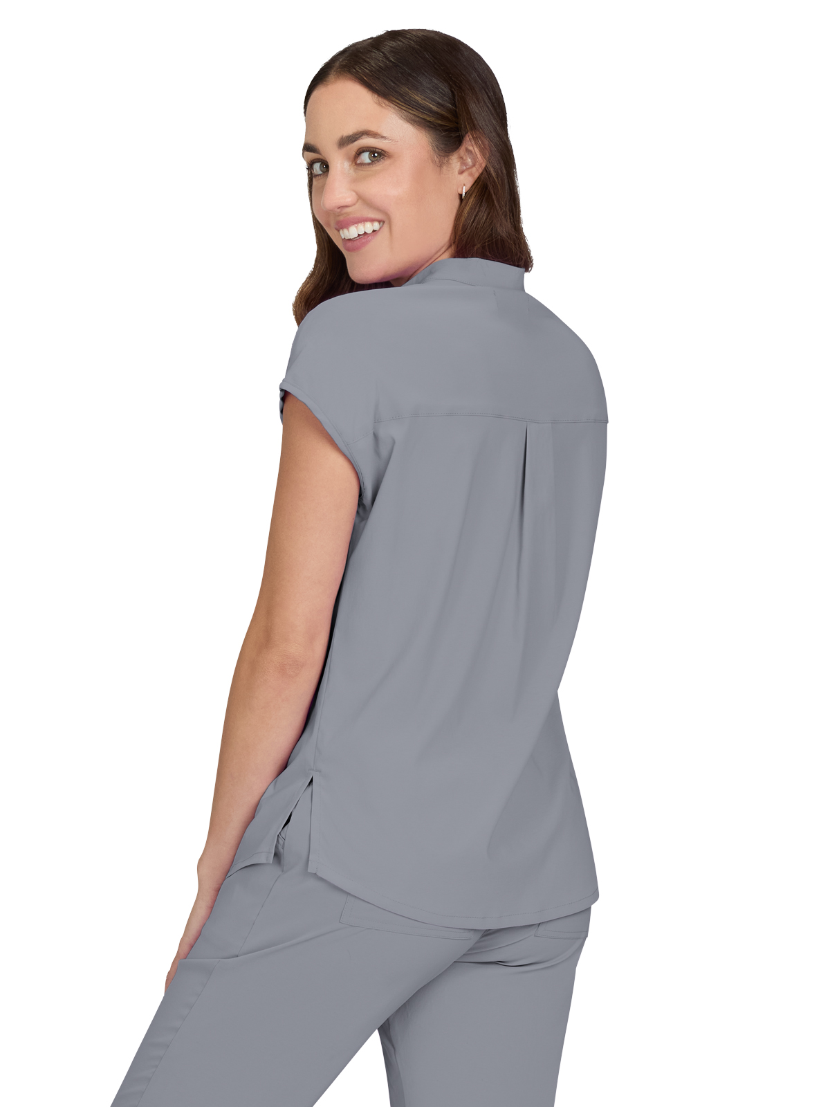 koi - Basics - Women's One-Pocket Stretch Tuck-In Ari Top 34
