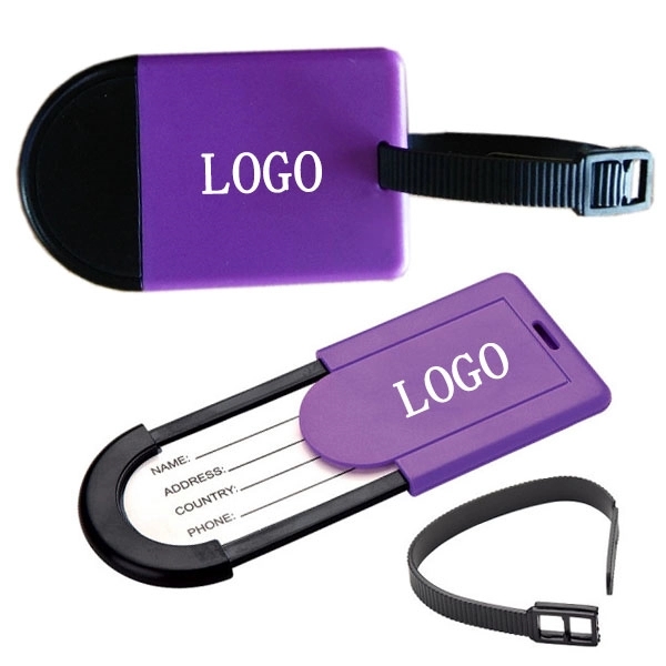Plastic Slide Card Luggage Tag 7