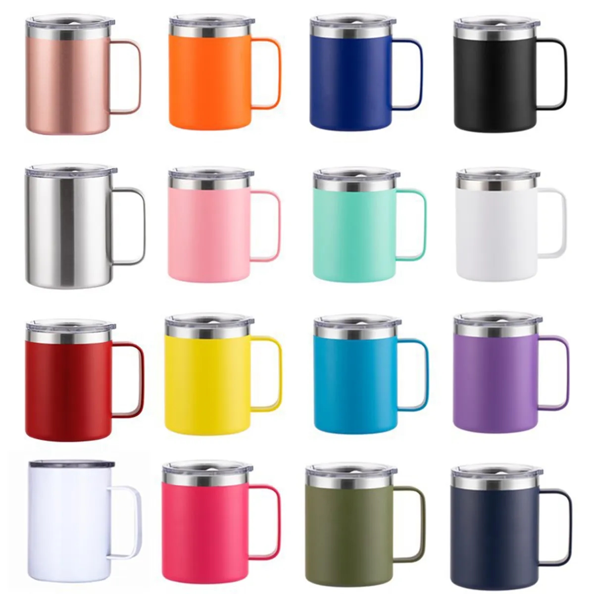 12oz Stainless Steel Vacuum Thermo Mug with Sealing Lid 3