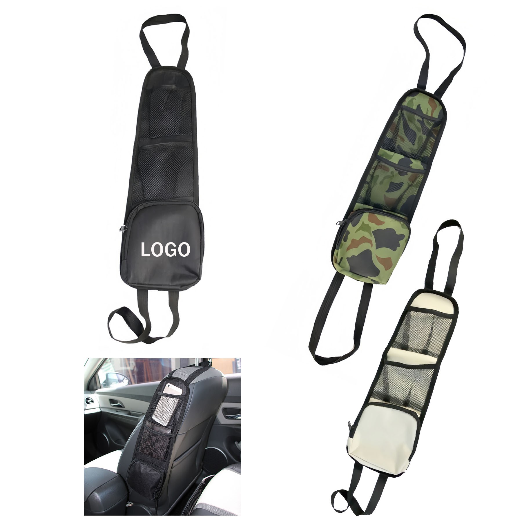 Car seat side hanging bag