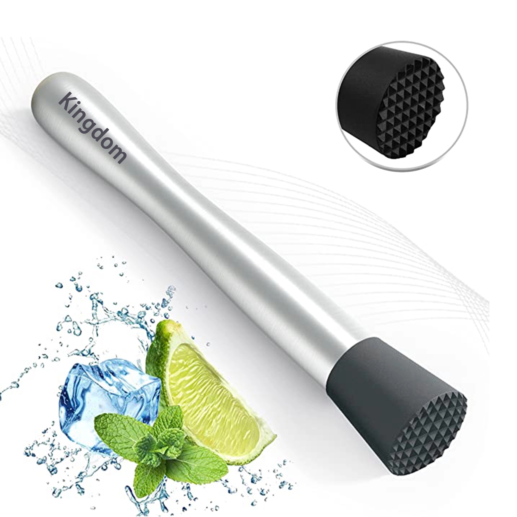 Stainless Steel Cocktail Muddler Bar Tool 2