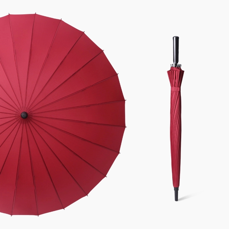 Custom 24-bone Straight Handle Umbrella 5