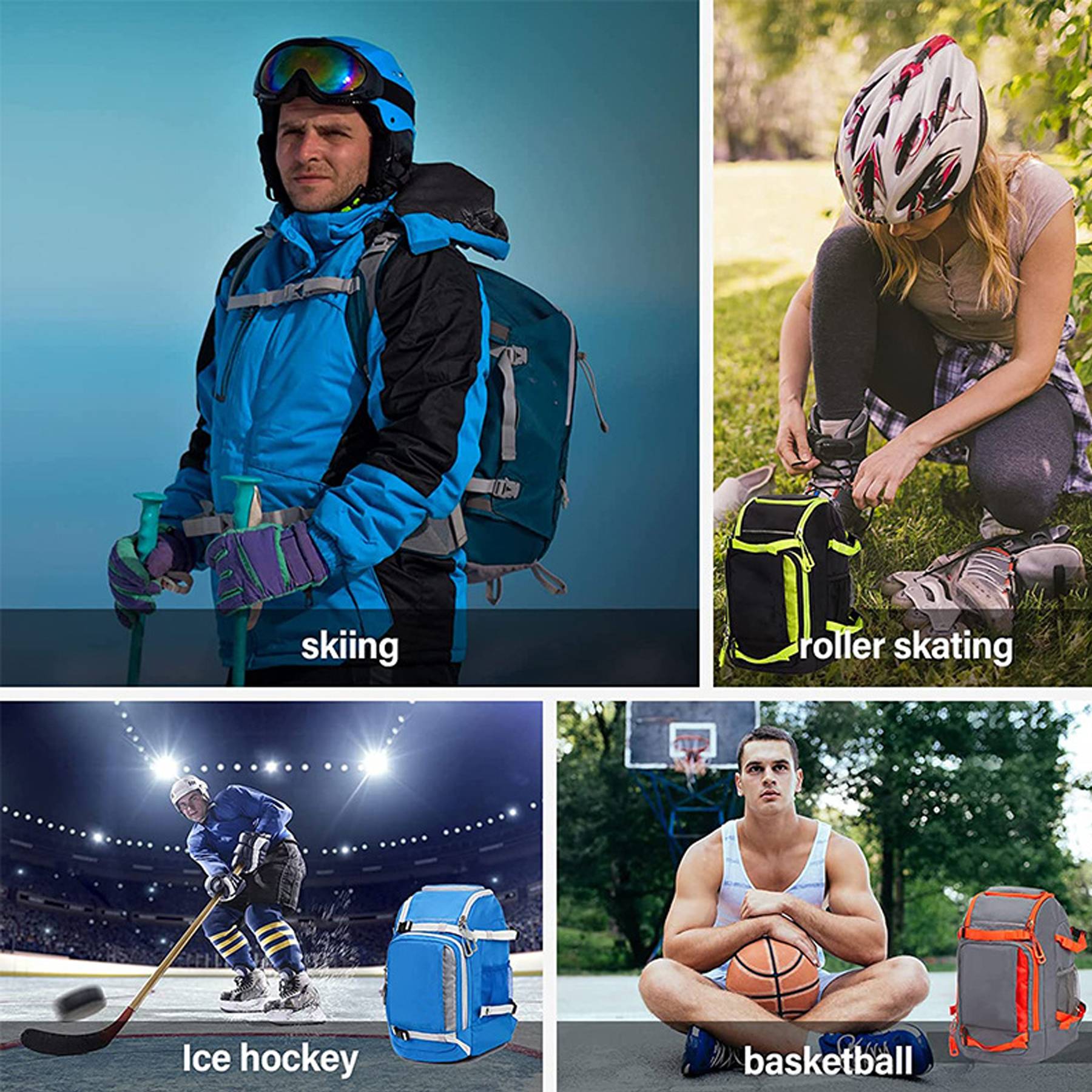 Nylon Skiing Gear Backpack 2