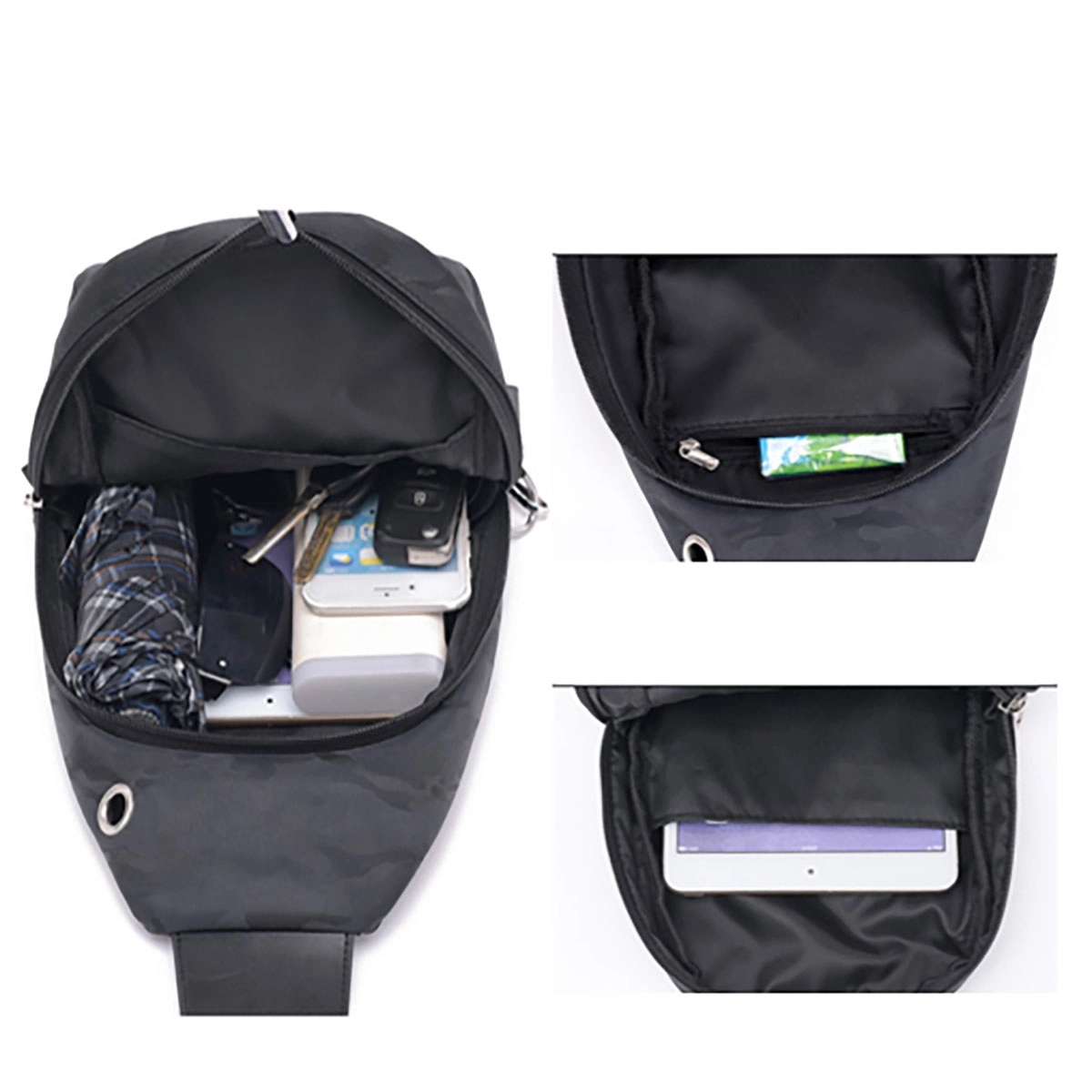 Sling Bag Backpack With Usb Charger Port 5